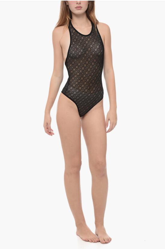  팜앤젤스 바디수트 티셔츠 PWUD003F23FAB0011010 Black - PALM ANGELS