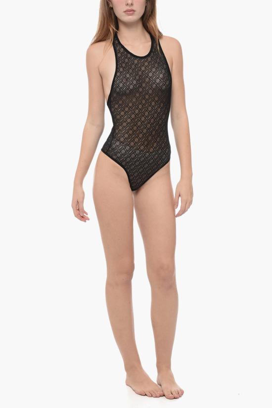  팜앤젤스 바디수트 티셔츠 PWUD003F23FAB0011010 Black - PALM ANGELS