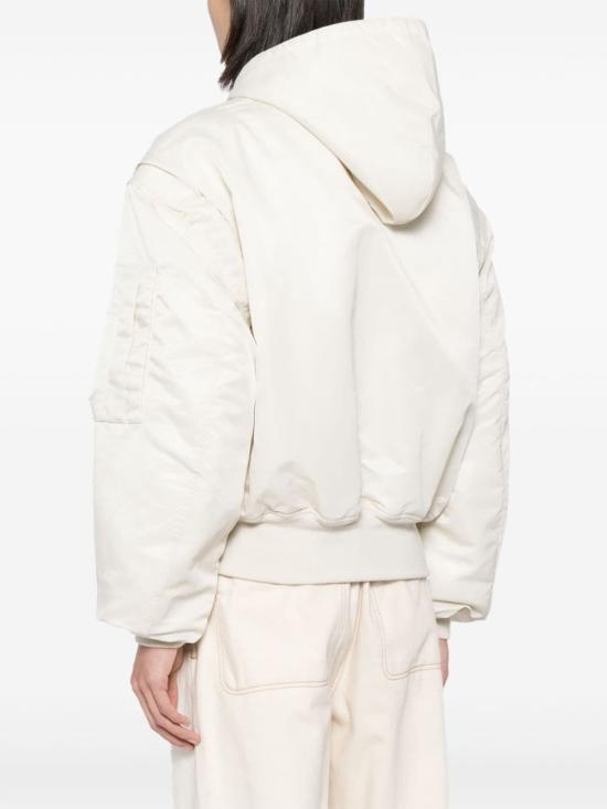 24FW 엔타이어 스튜디오 후드 티셔츠 ES2539IV IVORY - ENTIRE STUDIOS