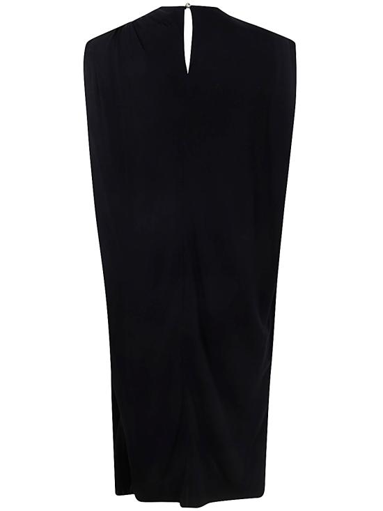  랑방 미디 원피스 RW DR0021 5088 H24 10 BLACK - LANVIN