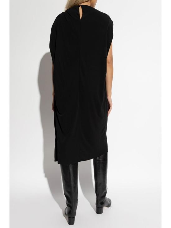  랑방 미디 원피스 RW DR0021 5088 H24 10 BLACK - LANVIN