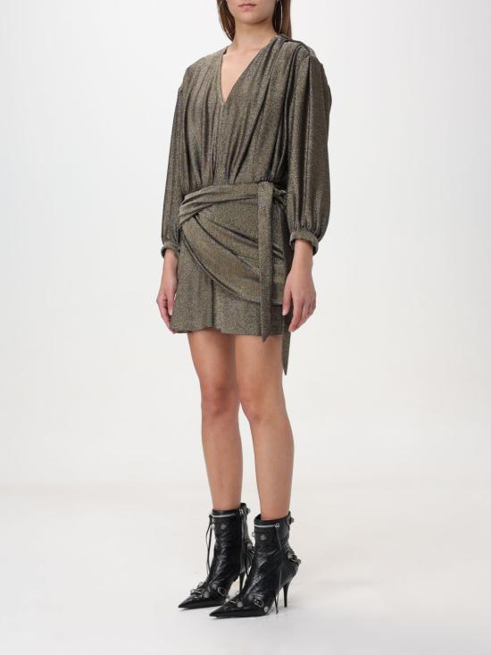  발렌시아가 숏 원피스 772748TPV27 1075 Gold - BALENCIAGA