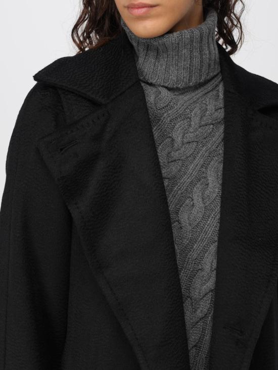 25FW 막스마라 마누엘라 코트 2421016012600 002 Black - MAX MARA