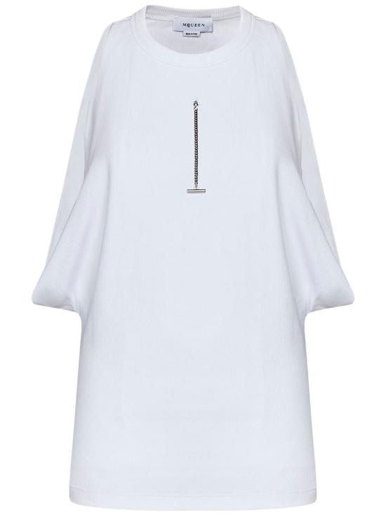 24FW 알렉산더 맥퀸 블라우스 804191QLADW 9000 WHITE