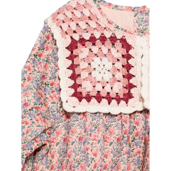 24FW [키즈] 루이스미샤 원피스 S0257 WARISE BS FL PINK - LOUISE MISHA