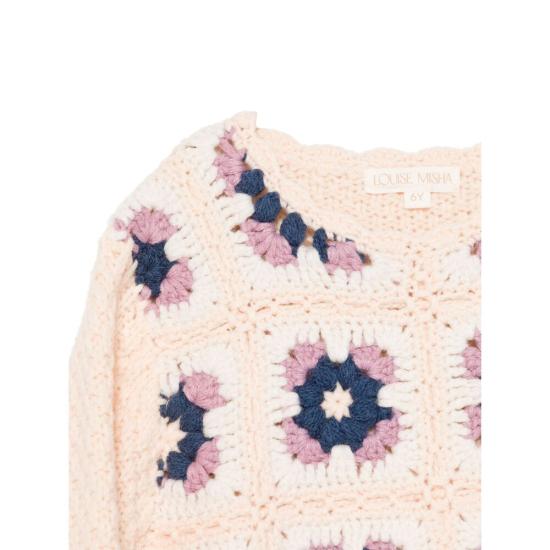 24FW [키즈] 루이스미샤 풀오버 J0027 ALICIA BLUSH WHITE PINK - LOUISE MISHA