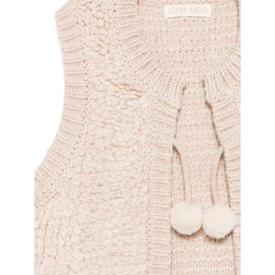 24FW [키즈] 루이스미샤 베스트 C0387 HEDDI CREAM BROWN - LOUISE MISHA