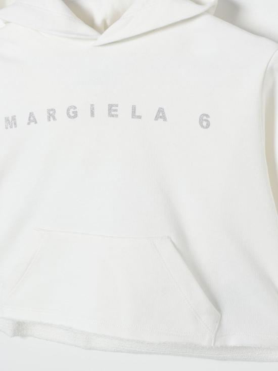 24FW [키즈] MM6 메종마르지엘라 트레이닝 상의 M60684MM04H M6102 White - MM6 MAISON MARGIELA