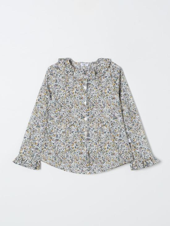 24FW [키즈] 일 구포 패턴 셔츠 CL169C4128 523 Green