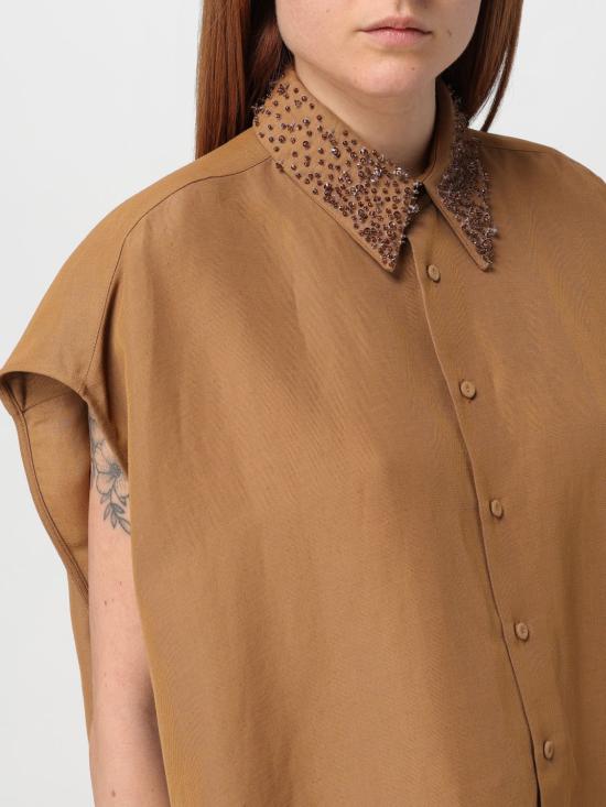  파비아나 필리피 셔츠 CAD274F241D544 1255 Beige - FABIANA FILIPPI