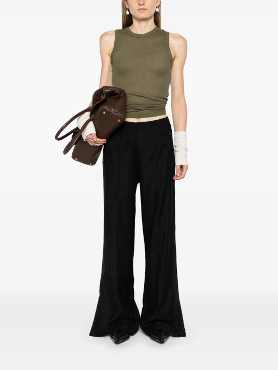  하프보이 민소매 티셔츠 HFW241WTTA067111 032 DARK OLIVE - HALFBOY