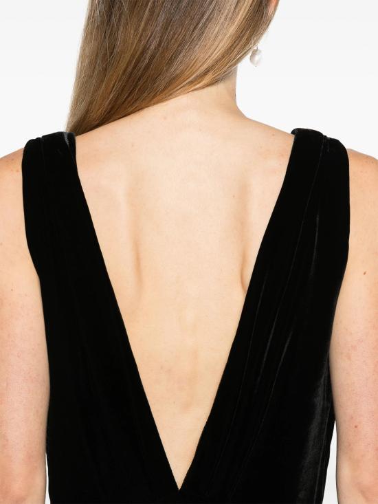 24FW 파로쉬 미디 원피스 D725473RELUR24 013 NERO - PAROSH