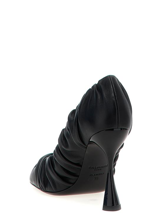 24FW 발망 힐/펌프스 DN0UA072LNAP0PA Black - BALMAIN