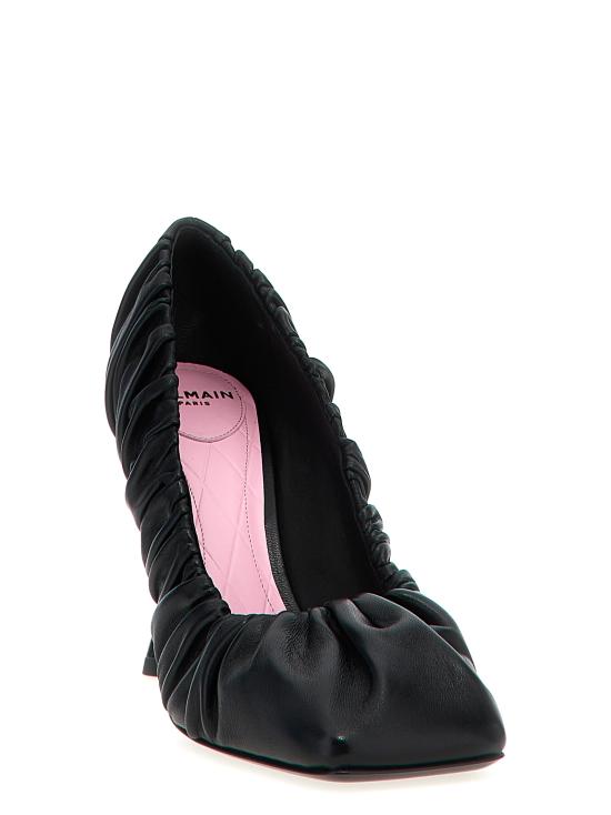 24FW 발망 힐/펌프스 DN0UA072LNAP0PA Black - BALMAIN