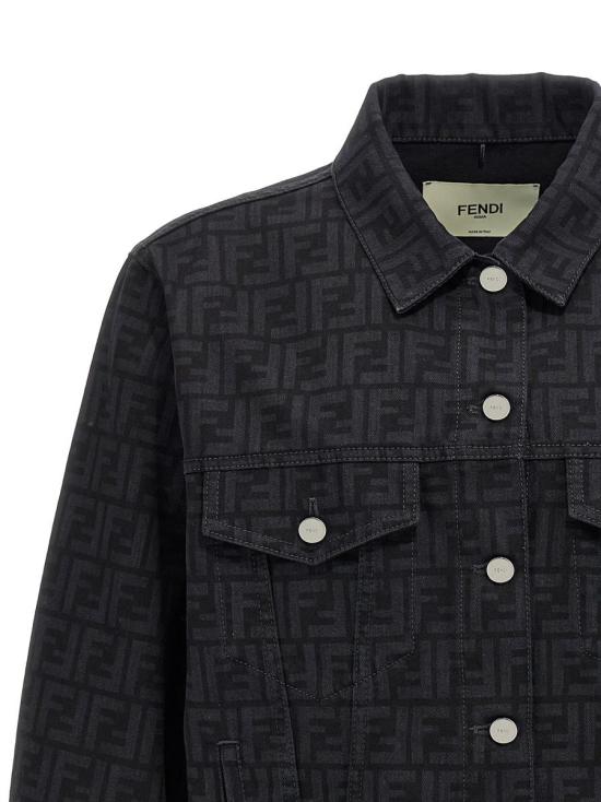  펜디 데님 자켓 FLF799AT1BF0GME Black - FENDI