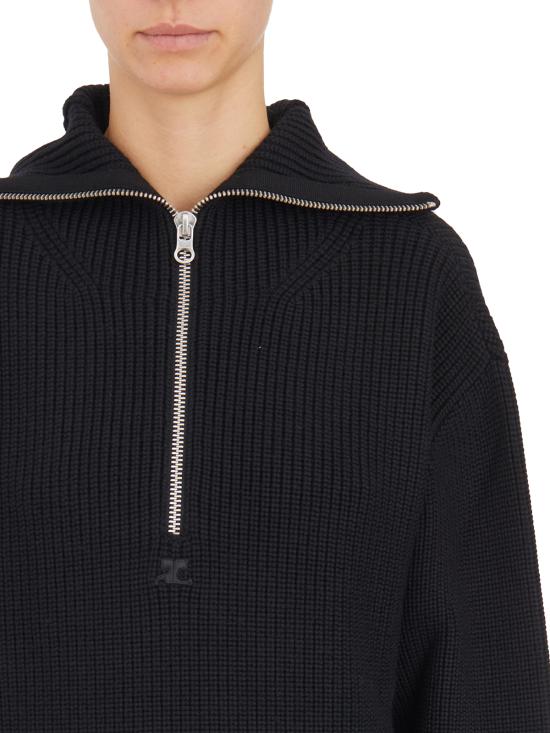  쿠레쥬 스웨터 I324MPU182FI009999 Black - COURREGES
