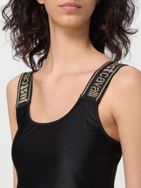 25FW 저스트까발리 민소매 티셔츠 76PAM2A6J0108 899 Black - JUST CAVALLI