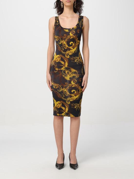  베르사체 미디 원피스 76HAO9B6JS291 G89 Black