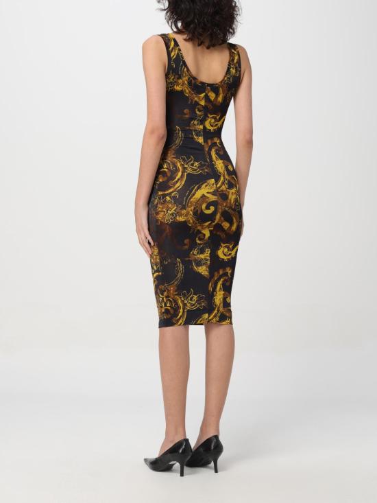  베르사체 미디 원피스 76HAO9B6JS291 G89 Black - VERSACE