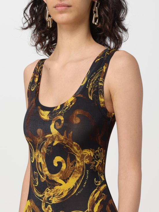  베르사체 미디 원피스 76HAO9B6JS291 G89 Black - VERSACE