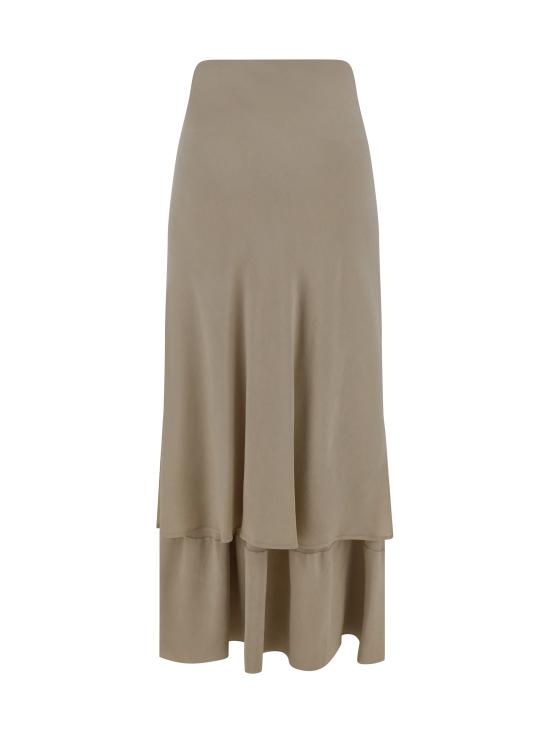  퀴라 롱 스커트 Q221SX Q0027 BEIGE - QUIRA