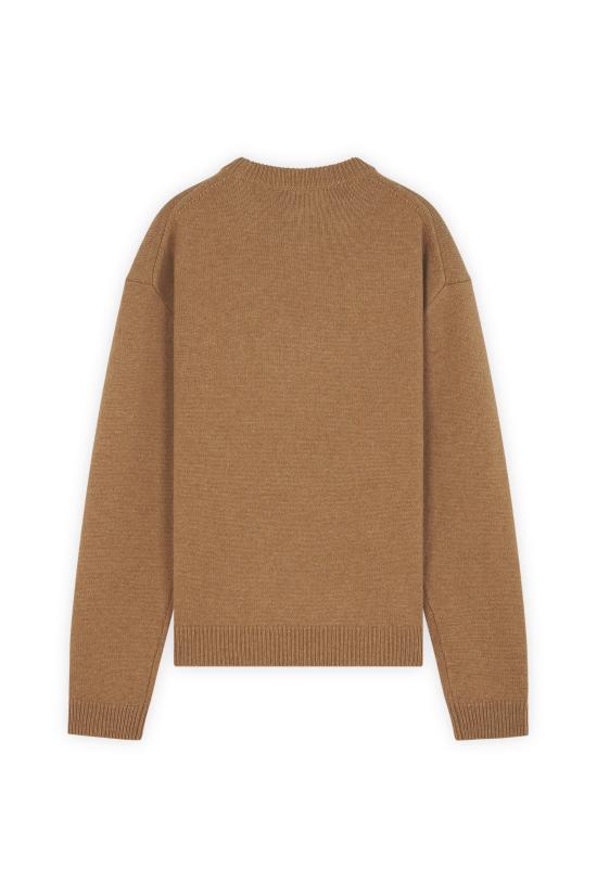  메종키츠네 폭스 헤드 인타르시아 스웨터 NM00808KM0329 P270 SEQUOIA - MAISON KITSUNE