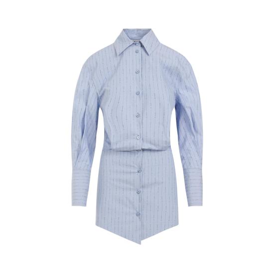  디 아티코 숏 원피스 242WCA93 C078 600 BLUE NAVY SKY