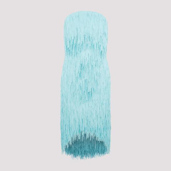  보테가베네타 미디 원피스 736133 V2SF0 4159 CELADON BLUE - BOTTEGA VENETA