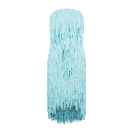  보테가베네타 미디 원피스 736133 V2SF0 4159 CELADON BLUE