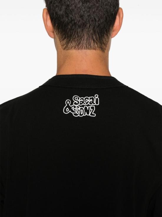 24FW 사카이 반팔 티셔츠 240830S 001 Black - SACAI