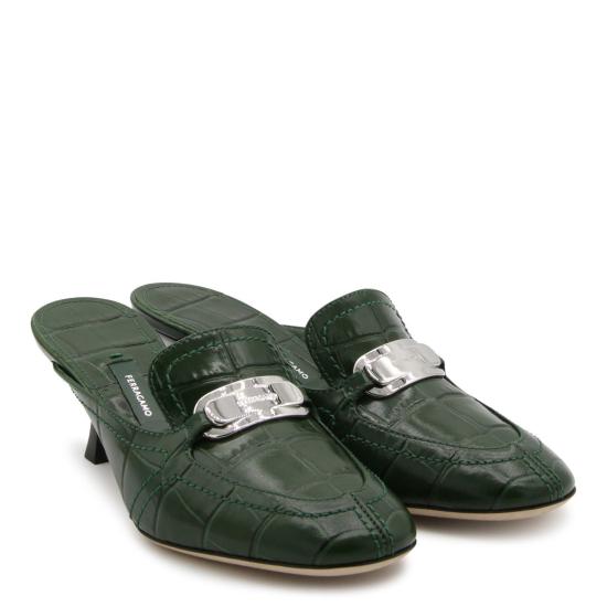  살바토레 페라가모 뮬/슬리퍼 77320501I139001 GREEN - SALVATORE FERRAGAMO