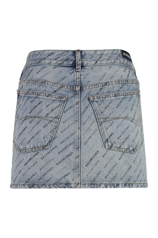  발렌시아가 숏 스커트 744972TQW664141 ICED BLUE - BALENCIAGA