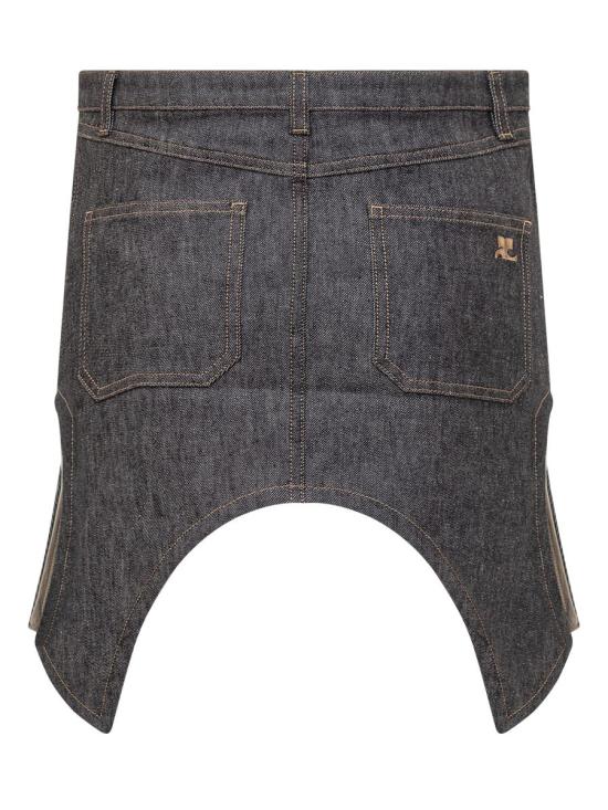 24FW 쿠레쥬 데님 스커트 424DJU210DE0035 9011 BLUE - COURREGES