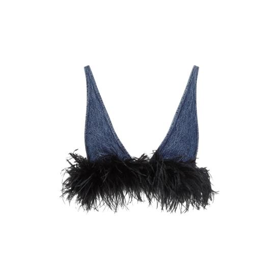 24SS 미우미우 민소매 티셔츠 GWT055SOOO 139H F0AI7 BLU NERO BLUE