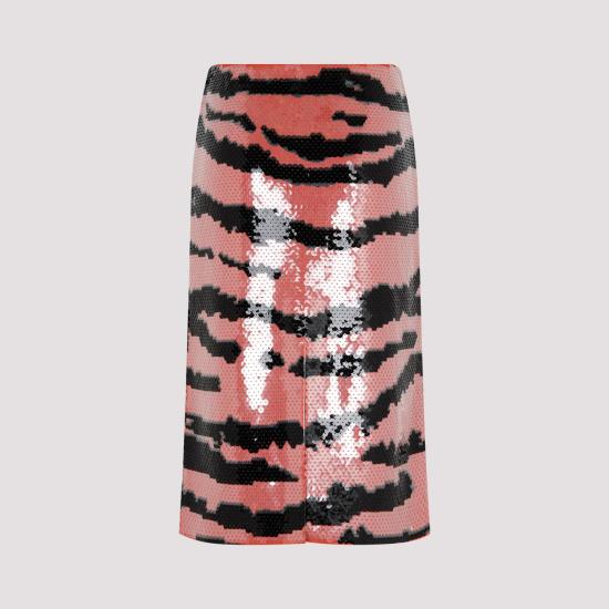  보테가베네타 미디 스커트 729633 V2OM0 2715 MAPLE BLACK MULTICOLOUR - BOTTEGA VENETA