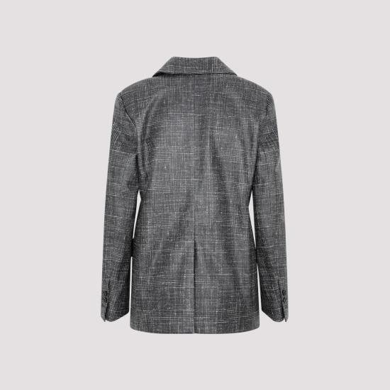  보테가베네타 자켓 739528 V2RZ0 1069 BLACK WHITE - BOTTEGA VENETA