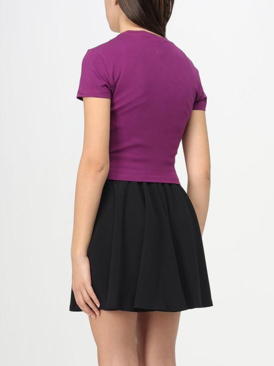  베르사체 반팔 티셔츠 75HAHF05CJ05F 327 Fuchsia - VERSACE