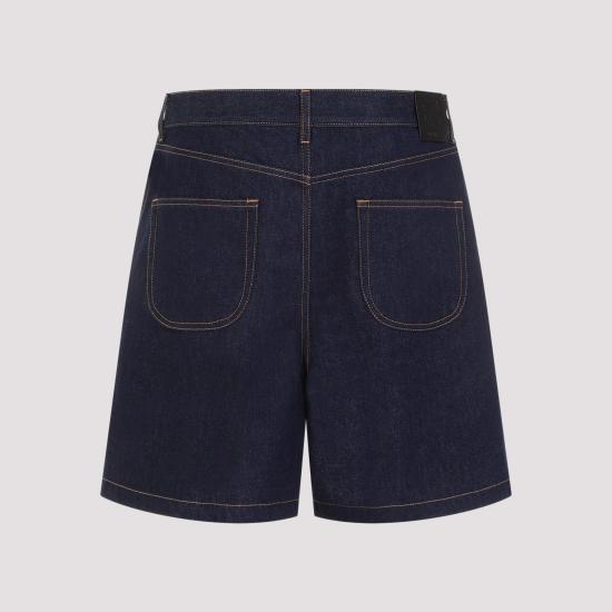  오프화이트 숏팬츠 OMYC021S24DEN002 4522 BLUE GOLD - OFF WHITE