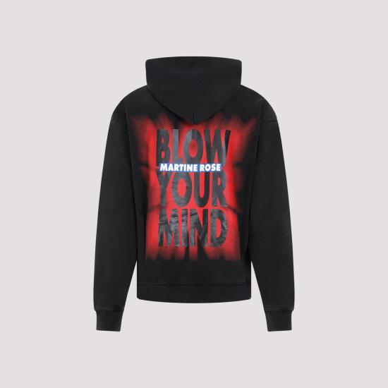  마틴로즈 후드 티셔츠 MRSS24602 BLPIBM BLACK PIGMENT BLOW YOUR MIND - MARTINE ROSE