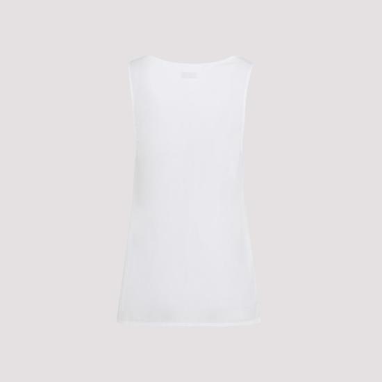  생로랑 민소매 티셔츠 790074 Y227W 9000 BLANC WHITE - SAINT LAURENT