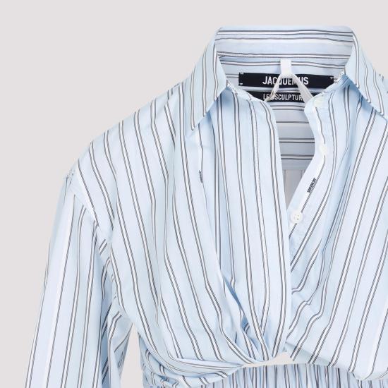  자크뮈스 셔츠 233SH042 1140 3FE PRINT BLUE STRIPE - JACQUEMUS
