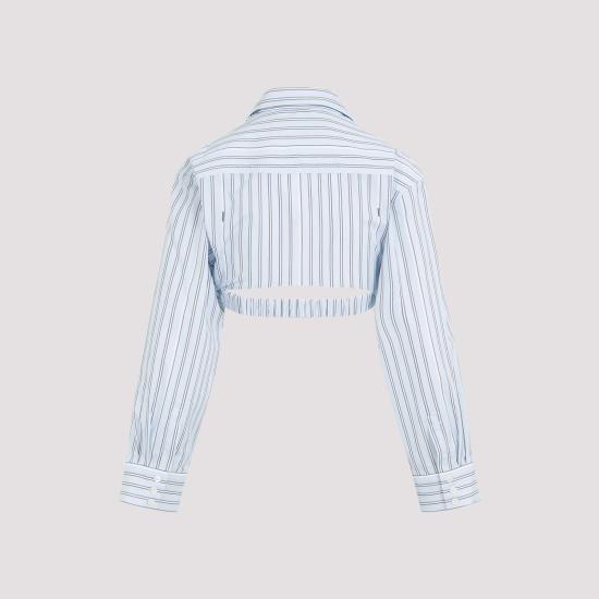  자크뮈스 셔츠 233SH042 1140 3FE PRINT BLUE STRIPE - JACQUEMUS