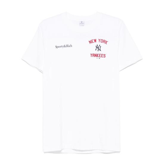 24FW 스포티앤리치 반팔 티셔츠 TO043505300WH WH RD WHITE