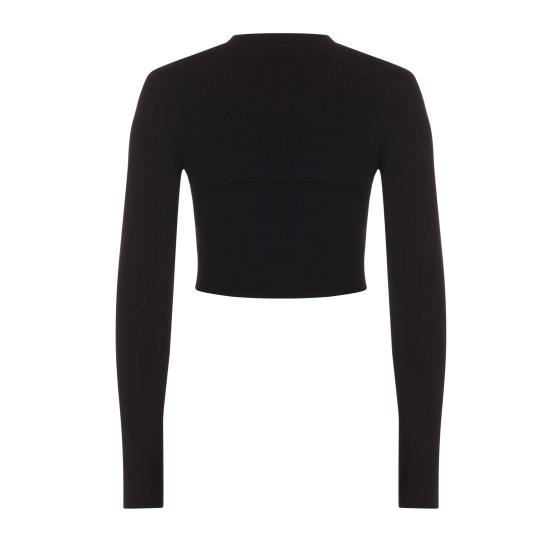 24FW 알렉산더 왕 긴팔 티셔츠 1KC3241060 001 BLACK - ALEXANDER WANG