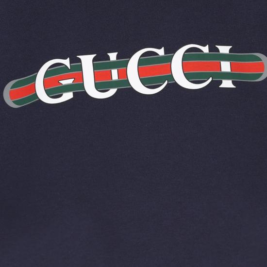 25FW 구찌 엠브로이디드 코튼 저지 티셔츠 787299XJGNW 4735 - GUCCI