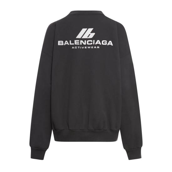 24FW 발렌시아가 긴팔 티셔츠 697869TQVT8 1083 FADED BLACK - BALENCIAGA
