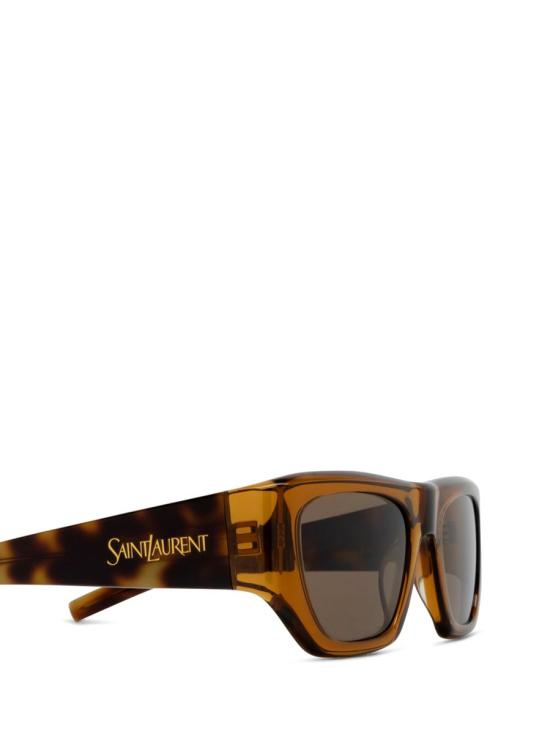 25FW 생로랑 안경 00 538207339 SL 740 002 BROWN - SAINT LAURENT