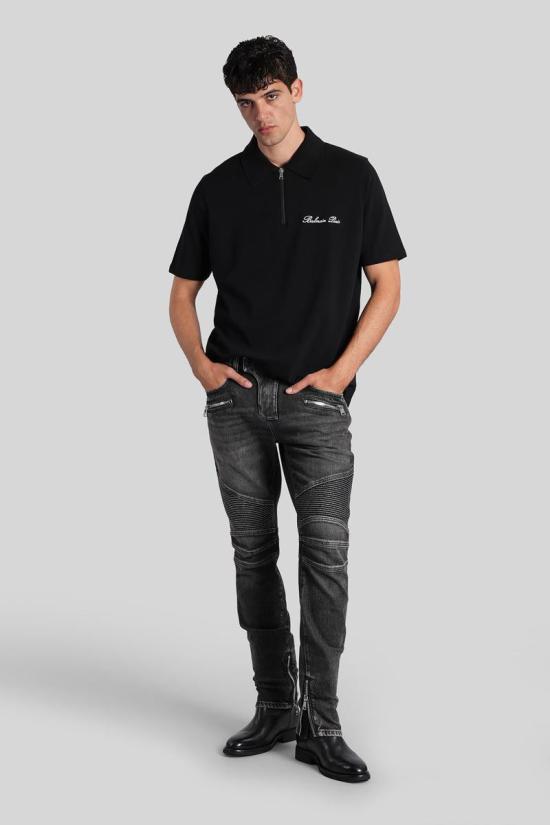 25FW 발망 반팔 티셔츠 403080 DH1GC028BC78 Black - BALMAIN