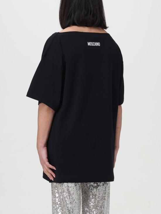  모스키노 반팔 티셔츠 07030442 3555 Black - MOSCHINO