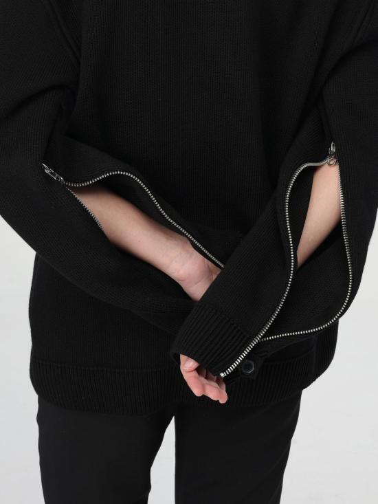  쿠레쥬 터틀넥 424MPU198FI0036 9999 Black - COURREGES